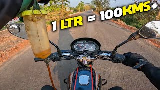 1Rupee  1KM 😲😲 Bajaj Platina 100 BS6 Real Mileage Test Run [upl. by Berg]