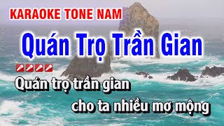 Quán Trọ Trần Gian Karaoke Nhạc Sống Tone Nam  Kim Chi Karaoke [upl. by Izogn]