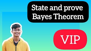 state and prove Bayes theorem in telugu Probability skydhoni [upl. by Aicia]