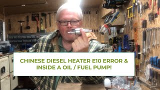 Chinese Diesel heater E10 error code [upl. by Nomolas]