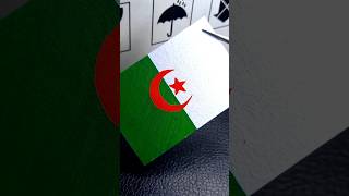 Flag of Algeria 🇩🇿 flagdrawing art colors artforkids algeria flagart usa uk canada [upl. by Silin]