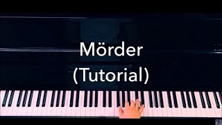 TUTORIAL  MÖRDER RAF CAMORA Piano cover Full HD [upl. by Nonnerb]