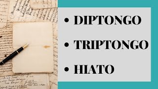 DIPTONGO  TRIPTONGO  HIATO [upl. by Nauh466]