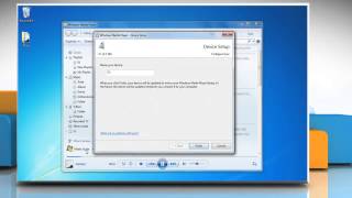 How to set up a device to sync in Windows® Media Player [upl. by Sirronal880]