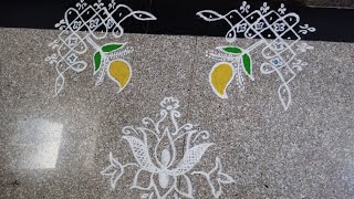 gadapa muggu gummamu muggu border rangoli oka manchi paata tho [upl. by Ihtraa]