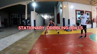 STATIONARY BALL HANDLING V SERIES athlete basketball skillstraining grindseason workout [upl. by Sheryle]