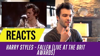 Producer Reacts to Harry Styles  Falling Live from the BRIT awards [upl. by Erida]