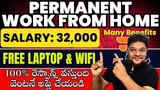 Permanent Work From Home Jobs  Package384 LPA  Online Work At Home  VtheTechee [upl. by Lu]