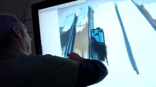 Demo  Painting on a SMART Board with Art Rage Software [upl. by Nivalc317]