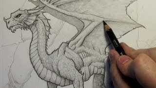 How to Draw a Dragon StepByStep Narrated Version [upl. by Yeldoow]