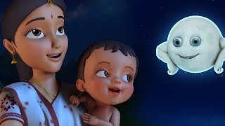 Chanda Mama Door Ke  चंदा मामा  Chanda Mama Hindi Rhymes And Song For Kids amp Children  abcdrhyms [upl. by Amora]