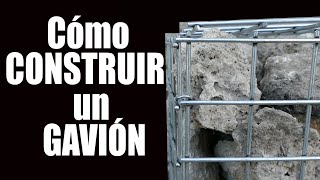 FABRICA un GAVIÓN tu mismo y ahorra dinero Aprovechando las piedras del huerto para hacer un muro¡ [upl. by Medeah]