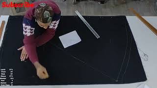 Abaya Cutting Dubai Saudi Style One Piece  How To Cutting and stitching Part 1 👌👌 [upl. by Darell741]