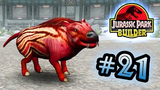 Jurassic Park Builder GLACIER Tournament Part 21 Entelodon HD [upl. by Yelyk]