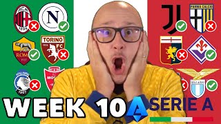 202425 SERIE A PREDICTIONS  WEEK 10 [upl. by Ines162]