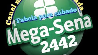 tabela da mega 2442 para sábado [upl. by Erasaec163]