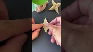 Fold a fun threedimensional fourpointed star for your child You can rotate it on your fingert [upl. by Basir601]