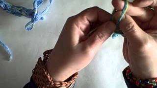 how to spool knit on your fingers by Noreen CroneFindlay cavi [upl. by Einahc]