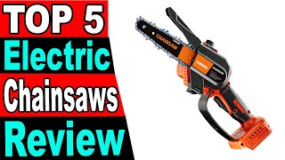 TOP 5 Best Electric Chainsaws Review 2025 [upl. by Netsrak129]