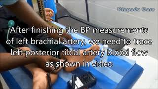 Calculate Ankle Brachial Index using hand held Vascular doppler from ABI Manager software [upl. by Hayalat]