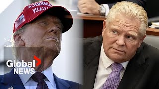 Doug Ford responds to Trumps quotinsultingquot tariff threat quotCanada is no Mexicoquot [upl. by Llebana]