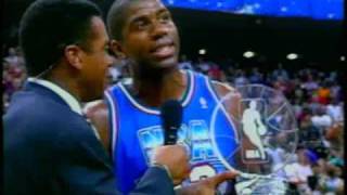 Magic Johnson Wins MVP at 1992 All Star [upl. by Wescott]