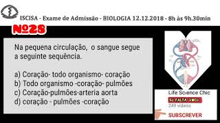 Resolução Do Exame De ISCISA Biologia 2019 [upl. by Essyla]