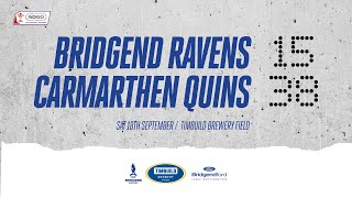 HIGHLIGHT Bridgend Ravens 1538 Carmarthen Quins [upl. by Ellerd936]