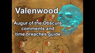 Augur of the obscure comments and time breach locations Valenwood [upl. by Coit121]