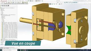 2  Conception d’outillage  Un moule d’injection plastique 2 empreintes [upl. by Eisej533]