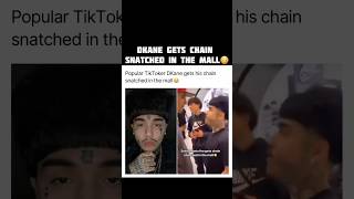 Popular TikToker Dkane gets his chain snatched 😳 shorts foocommunity lalogonebrazzy [upl. by Neau]