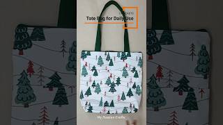 Beautiful Tote Bag for Daily Uses  Diy tote bag cutting and stitching  Cloth bag shortsvideo bag [upl. by Meehan]