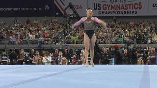 Leanne Wong  Floor Exercise  2024 Xfinity US Championships  Senior Women Session 2 Day 2 [upl. by Wallack]