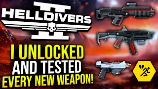 Helldivers 2  I tested every NEW weapon in the Truth Enforcers Warbond [upl. by Dorisa]