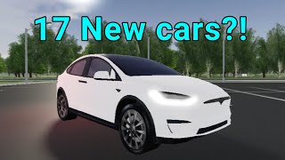 17 new cars and more update  Rensselaer County Beta ROBLOX [upl. by Yrannav]