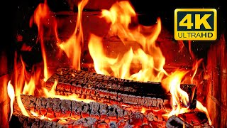 🔥 FIREPLACE Ultra HD 4K Fireplace with Crackling Fire Sounds Fireplace Burning Fire Background [upl. by Orvas]