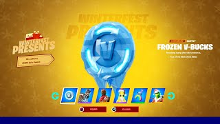 VBUCKS during Fortnite WINTERFEST [upl. by Darwin]