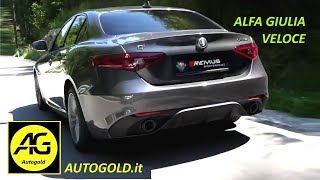 ALFA GIULIA VELOCE  scarico sportivo Remus  Autogoldit [upl. by Spratt]