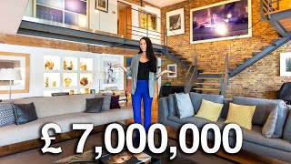 Touring a £7 Million London Luxury Flat with its own boat  London Flat Tours [upl. by Paza]