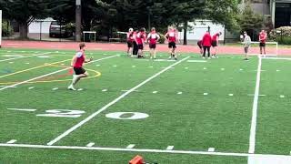 CASH LARSSON  TOP Middle Linebacker Oregon  40YD  482 [upl. by Leisam]