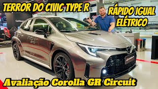 COROLLA GR Circuit Versão super esportiva do Corolla com CAMBIO MANUAL acelera mais que BMW [upl. by Andrey937]