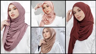 New Flowly Shawl Tutorial । New Easy And Simple Hijab Style For Everyday । [upl. by Kin143]