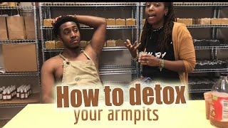 How to DETOX your armpits with BENTONITE CLAY and the Benefits [upl. by Nohshan52]