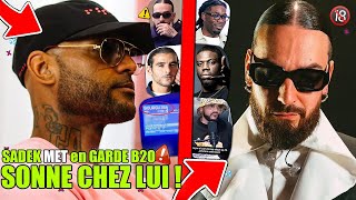 BOOBA SONNE chez SADEK a PARIS SADEK REAGIT CLASH MET en GARDE SCH PARLE RAP ACTUEL FIANSO EXCLU [upl. by Keever]