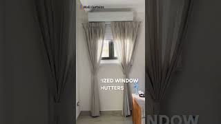 Motorized Window Shutters Installation by Wall Curtains Team shorts shutters [upl. by Itagaki389]