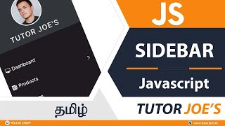 Responsive Sidebar Navigation Menu with SubMenus  HTML CSS JavaScript Tutorial Tamil [upl. by Anina]