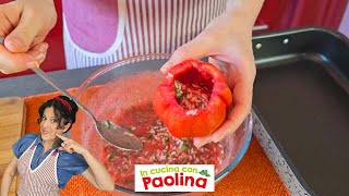 POMODORI RIPIENI DI RISO🍅 Se hai i pomodori prova la ricetta romana dei pomodori con il riso [upl. by Iramaj]