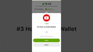 3 Hot vs Cold Wallet  Seed YouTube Verify Code  Seed YouTube Video Code  Seed Video Code  SEED [upl. by Hinson297]