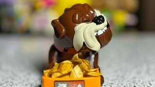 Mad Dog beware dont get his favorite Banana Chips ASMR 😂😁 scary dog funnytoy asmr toys [upl. by Aisaim11]