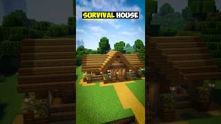 Survival House Minecraft Tutorial [upl. by Annoya]